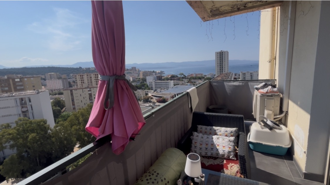 EXCLUSIVITÉ – T4 vue mer entrée de ville Ajaccio