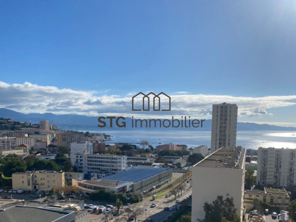 EXCLUSIVITÉ – T4 vue mer entrée de ville Ajaccio