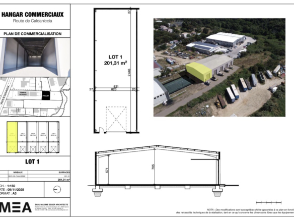 Entrepôt 200m2 Caldaniccia