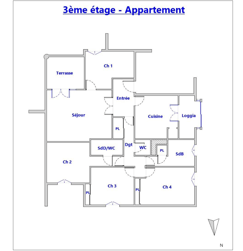 Exclusivité vente appartement F5 Mezzavia