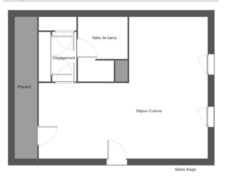VENTE STUDIO DIAMANT 3 DERNIER ÉTAGE AJACCIO